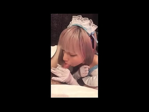 ❤️ Idole japonaise [mayuka], costume de soubrette, partie 1, pipe et branlette avec lotion ️❌ Porno at us ❤